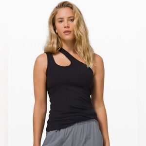 NWT Lululemon LA Double Strap Shoulder Tank Black Size 8